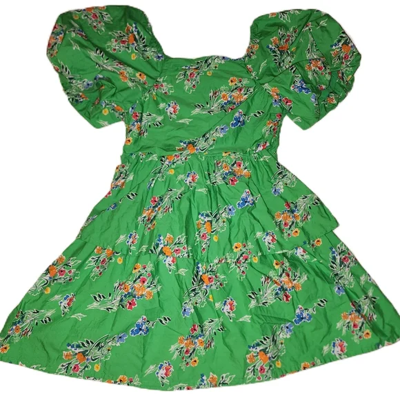 Cat & Jack | Dresses | Cat Jack Green Smocked Floral Dress | Poshmark